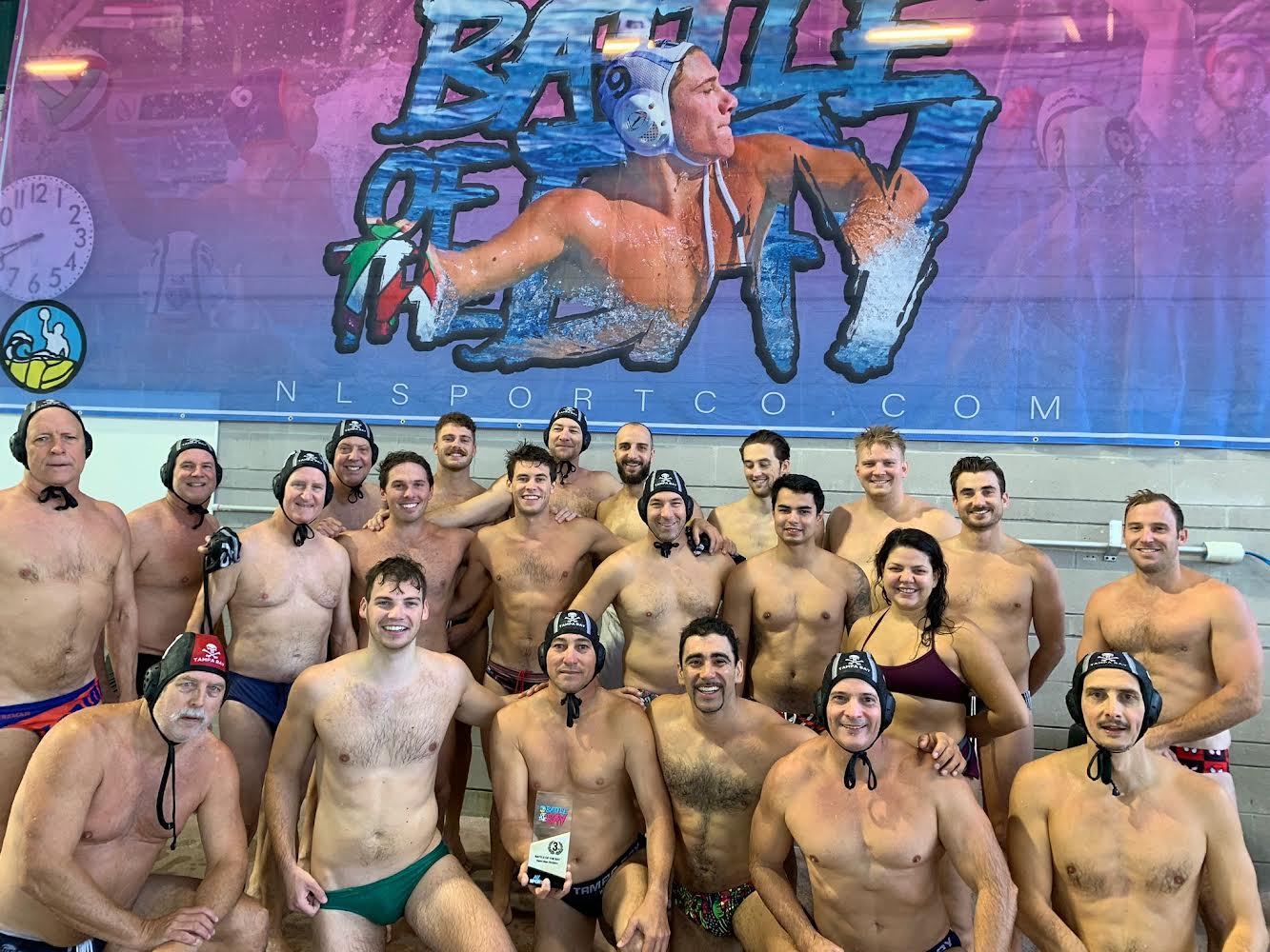 Tampa Water Polo members playing in a tournament