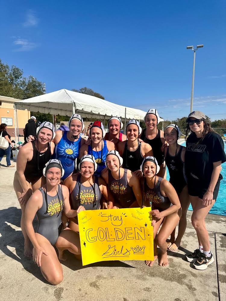 Tampa Women's Water Polo members playing in a tournament